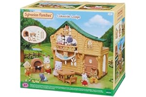 Sylvanian Families - Le chalet du lac - Set + de 10 accessoires - Plongez dans l'univers de la famille Sylvanian - Figurines animaux miniatures - Jouet enfant 3 ans et + - 5451