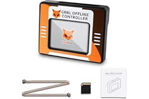 FoxAlien Controlador CNC sin conexión, módulo de control sin conexión con pantalla táctil LCD GRBL control para máquinas de enrutador CNC Masuter 3S, Vasto XL, XXL