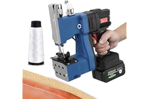 Do-Electr Máquina de coser sin escobillas para bolsas 5s/bolsa Máquina de coser portátil de alta resistencia para bolsas tejidas,telas no tejidas,cuero,almacenes y herramientas de embalaje para granja