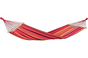 ‎AMAZONAS AMAZONAS Stabhängematte wetterfest UV-beständig Tonga Vulcano 200cm x 100cm bis 120kg buntgestreift