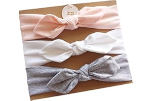 Hocaies 3 Pezzi di Fascia Capelli Cerchietti e Fasce per Capelli Bambina Neonata (P)