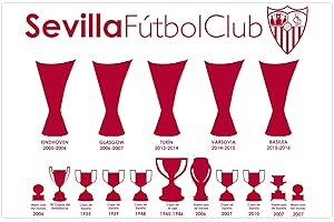 SFC SEVILLA FUTBOL CLUB Bandera Copas Nueva Rojo