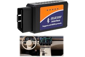 BUZUYIWAR OBD2 Diagnostic Voiture Connexion Bluetooth + Support Francais 7/7J, Diagnostic Auto Lecteur Multimarque Diagnostic des Codes Moteur en 3 Min, Compatible iOS, Android & Windows