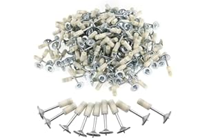 OPERMAXER 7,3 mm manuelle Stahlnägel für Nagelpistole, Nietzange, 100 Stück runde Nägel, Wandbefestigungswerkzeug, für Betondecken-Kabelkanäle, festes Schlitzgerät, Reparaturwerkzeug（Enthält nur Nägel）
