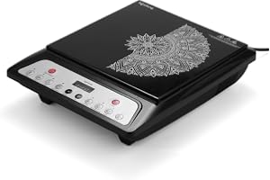 Lifelong 1800 Watt Induction Stove With Surge Protection, Electric Induction, 7 Preset Indian Menu Options, Auto Shut Off&Temperature Control with Voltage Protection, 1 Year Manufacturer's Warranty