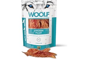 Snacks Naturales para Perros | Filete De Pollo Sin Conservantes | Chuches Perros Naturales - Dog Treats Saludables con Proteínas Y Vitaminas - Woolf | 100g