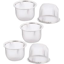Passoire à Thé Sourcing Map - 2 Pièces Acier Inoxydable 75mm | Filtre à Théière Ou Infuseur à épices