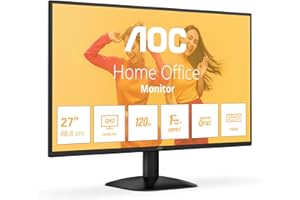 AOC Q27B35S3-27 inch Quad HD monitor, 120 Hz, Adaptive Sync., HDR10 (2560x1440, HDMI 2.0, DisplayPort 1.4) black