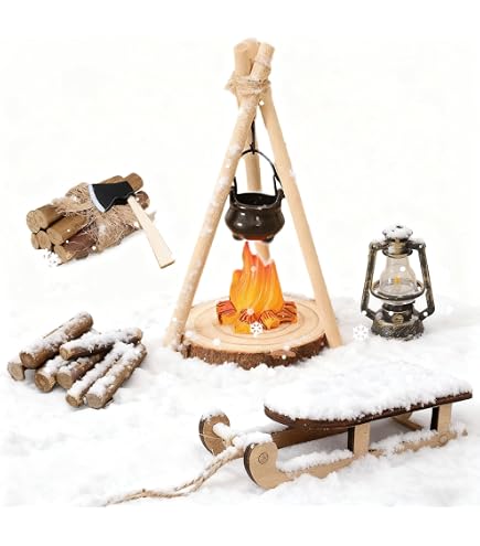 Wichtel-Zubehör Set, 12 Teile – Mini-Deko Für Wichteltür, Puppenhaus & Weihnachten