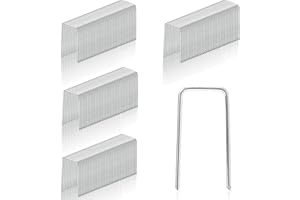 BEIMEIII 300 Stück Kranz Binden Zubehör 40mm*20mm Strohblumennadeln Stecknadeln Blumen Klammer Pflanzenstecker Patenthaften Robuste Krampen Steckhaften Efeunadeln für Floristikbedarf und Kränze Weiß