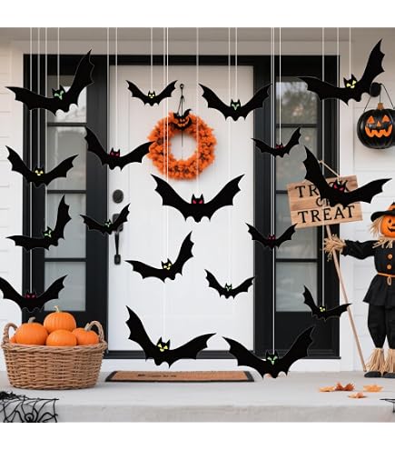 TaimeiMao 5 STK Halloween Deko Set,Halloweens Girlande,Halloweendecoration | Halloween-Banner und Girlanden mit Spinnen und Kürbis – Ideal für Partys, Karneval und Garten,Leicht Aufzuhängen, Bunt