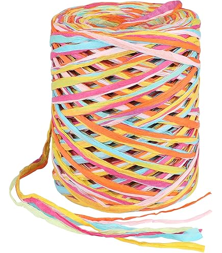 Nastro Rafia GOIEHIR - 2 Rotoli Colorati Per Regali E Fai Da Te - Foto 8