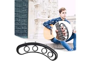 banapoy Finger Expander, Schwarz, Finger Extender für Gitarrenlernen, Klavierlernen, Saxophonlernen, Ukulelenlernen, Ballsportler, einstellbarer Schleifenabstand, Metall + Kunststoff