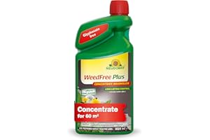 Neudorff WeedFree Plus Concentrate - Effective Weedkiller for fast, long-lasting weed control. Affects root system. Glyphosate Free, 1020 ml