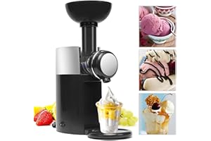 Hopeyhfm Sorbetière, Machine à crème glacée aux fruits très facile à utiliser, yaourt glacé, gelato, Machine à boissons glacées, 100% naturel, sans gluten, réutilisables (Style 2)