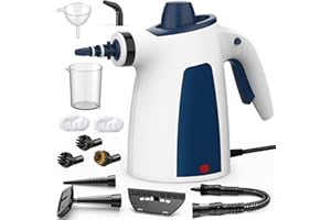 YURDOCA Steam Cleaner, HandHeld Steam Cleaner, 13-in-1 Steam Cleaning with 12 Accessories, Multi-Surface Steam Handheld Cleaner, Chemical-Free Steamer for Home Upholstery Kitchen Bathroom Car Tile Curtain