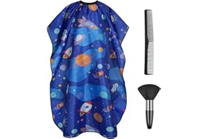 AYBUY Dziecięca peleryna fryzjerska, do strzyżenia włosów, profesjonalna peleryna do strzyżenia włosów dla dzieci, peleryna z zapięciem na rzepy, do salonu fryzjerskiego