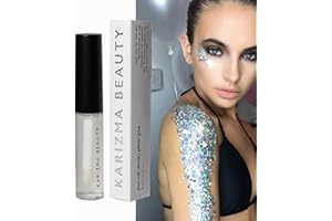 Cosmetic Glitter Glue with Peel Off Formula // Karizma Beauty // Festival Fixer Gel Face Body Skin Adhesive