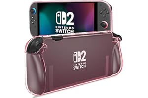 ProCase Coque Étui pour Nintendo Switch 2 2025 Anti-Rayures et Anti-Chocs, Housse Protection pour Switch 2 avec Poignée Ergonomique -Rose