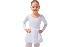 tanzmuster gonnelino a Portafoglio da Danza Classica 'Emma' in Chiffon per Bambini in Rosa, Celeste, Bianco, Nero, Viola, Fucsia, Blu Marino, Borgogna e Lavanda