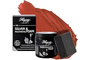 Hagerty Silver Foam 185g I Effective Silver Care Foam Paste for Silver and Silver-Plated Metal Pewter Stainless Steel Chrome I Silver Cleaner Paste for Renewed Shine I Incl. Sponge