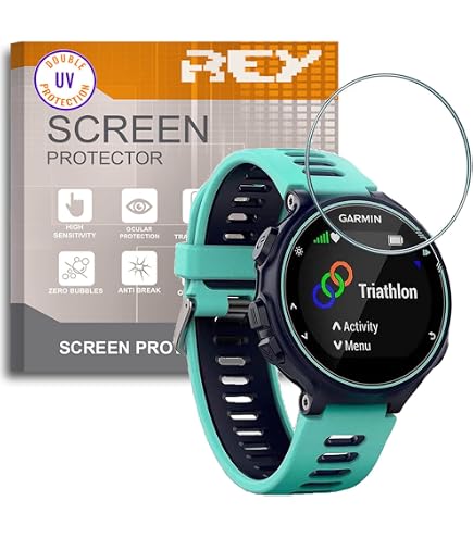 BROTECT Protector De Cristal Para Garmin Forerunner 70/170/170 Music | Pack 3 Unidades, Dureza 9H, Antiarañazos Y Oleofóbico | Hecho En Alemania