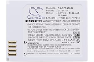 FYIOGXG Cameron - Batteria Sino per Ezviz C3A PN: Ezviz BL-BC-01 5500 mAh / 20,90 Wh