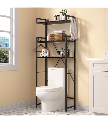 Étagère Buanderie 3 Niveaux Blanc - Support Machine à Laver Et Sèche-linge, Rangement Produits Lessive - 6