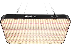 Niello 2000W LED Grow Lampe, Pflanzenlampe Vollspektrum, UV & IR enthalten, mit dimmbar, Daisy-Chain-Funktion, Pflanzenlicht für VEG, Blumen: 150 * 150cm