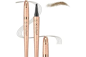 ISSIMOBER Crayon sourcil, crayon à sourcils magique semi permanent waterproof et résistant à la transpiration, longue durée, crayon sourcil 3d peut être facilement sourcils naturels (marron clair)
