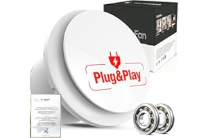 SBONNI Aspiratore Bagno 100 mm,Silenzioso Aspiratore Estrattore Aria 130m³/h, Per Bagno,Wc,Cucina,Ufficio,Serra,Garage, IPX4 Ventola Aspirazione Vortice Garanzia di 5 anni