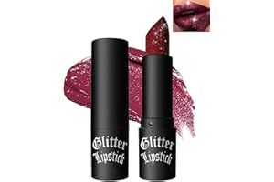 LESTPOLA Rouge à Lèvres Mat Pailleté Métallique-Très Pigmenté et Chatoyante Rouge Lip Gloss, Brillant Rouges à Lèvres Longue Tenue Résistant à L'eau Durée, Scintillant Rouge a Levre Cadeau pour Femmes-07