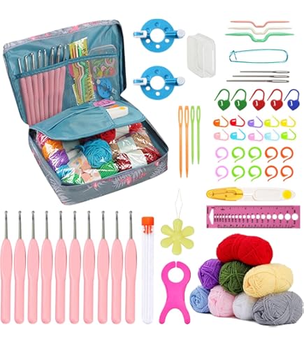 Kit Uncinetto Completo 95 Pezzi - Ideale Per Principianti E Amigurumi - Foto 7