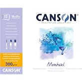 Canson Pad Canmontv 12S 18X25 300G Watercolor Blocks