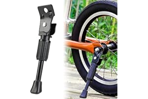Caybats Béquille Vélo Enfant Réglable en Alliage d'Aluminium, Compatible Vélos14 Pouces, Support Latéral Robuste avec Embout en Caoutchouc, Installation Facile - pour VTT et Vélos de Route