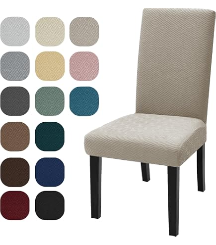 Housse De Chaise Ystyle 6 Pièces - Housse Extensible Lavable Pour Salle à Manger, Gris Clair