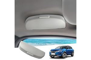 ‎GAFAT GAFAT 2023 2024 Nisan Qashqai J12 e-Power/X-Trail T33 Sonnenbrillenhalter Brillenetui, Qashqai e-Power Aufbewahrungsbox Organizer, Kompatibel mit Nissan Qashqai J12 Zubehör (Grau)