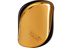 Tangle Teezer | The Compact Styler Detangling Hairbrush for Wet & Dry Hair | Perfect for Traveling & On the Go | Bronze Chrome