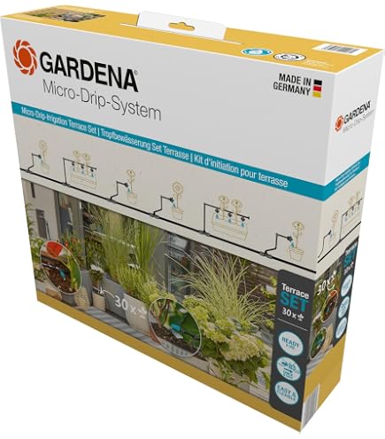 Gardena Kit d'arrosage goutte--goutte pour plantes en pots M automatic