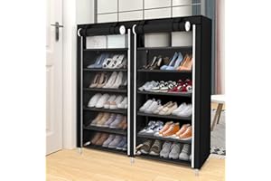 RELOVE Scarpe, scarpiere, scarpiere, scarpiere, scarpiere, 7 strati per 36 paia di scarpe, armadio in tessuto, scarpiera, con custodia