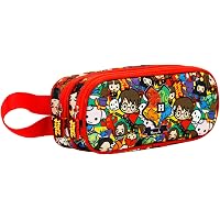 Trousse Scolaire Harry Potter 3D Safta - 21x6x8cm - Bleu Multicolore - Double Compartiment
