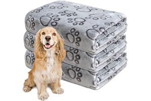 Gorgelly 1 Pack 3 Hundedecke, Weiche Haustierdecke Waschbar, Kuscheldecke Flauschig für Kleine Mittlere Hunde Katzen, Sofaschoner für Hunde, Hundedecke für Unterwegs, 110x80 cm
