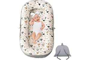 The FlexiNest Baby Nest Pod for Newborns – Foldable Baby Lounger Converts into Backpack, Portable Travel Essential for Infants 0-12 Months, Baby Gifts & Essentials for Boys and Girls