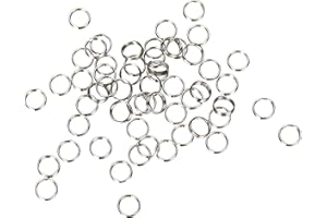 THOR-DARTS Lot de 100 Anneaux à Ressort en Acier Inoxydable argenté pour tiges de fléchettes en PVC/Nylon