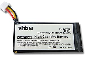 vhbw batería Compatible con Sennheiser MB Pro 1, MB Pro 2, OfficeRunner, Pro 1, Pro 2, SD Office Auriculares inalámbricos Cascos (180mAh, Li-Ion)