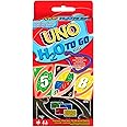 Mattel Games UNO H20 to GO, water resistant cards game, to take to the beach and to snow holidays, extra durable 108 cards, ages +7, P1703