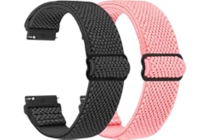 WNIPH Compatible con Correas de Reloj de 18mm 19mm 20mm 22mm 24mm, Pulsera de Repuesto de Liberación Rápida, Correas Ajustables de Nailon Elástico Solo Loop,Adecuado para Hombres y Mujeres