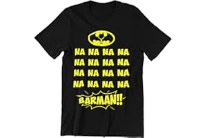 Vulfire T Shirt Barman Uomo, Maglietta Uomo Na Na Na Na Barman, Kit Barman Professionale Accessori Bar, Magliette Uomo Divertenti, Kit Cocktail Attrezzatura Barman