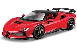 Bburago - Ferrari SF90 XX Stradale, Diecast-Bil Skala 1:24, Detaljerad Replika av Superbil med Öppningsbara Dörrar och Bagage