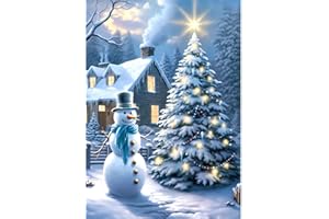 RICUVED Arbre de Noël Peinture Diamant 5D Complet, Diamond Painting Xmas Diamant Peinture Point, Kit de Peinture Diamanté Hivers DIY pour Adulte, Décoration Murale Decor 30x40cm